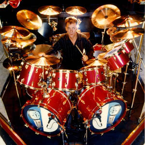  Neil Peart drum set#2 © John T. DeStefano 2001