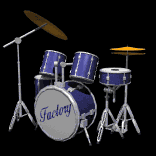animated drum set ©John T. DeStefano