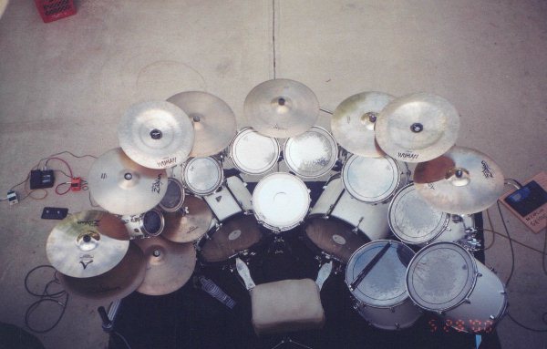 modern drum set ©John T. DeStefano 2001